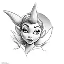 tinkerbell tattoo design idea