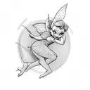 tinkerbell tattoo design idea