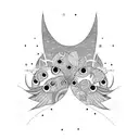 Goodnight Punpun Eyes on Neck tattoo design idea