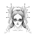 Goodnight Punpun Eyes on Neck tattoo design idea