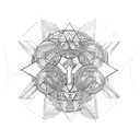 Nordic mixed with a metatron tattoo design idea