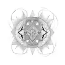 Nordic mixed with a metatron tattoo design idea