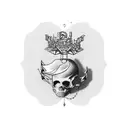 trap music tattoo design idea