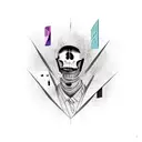 trap music tattoo design idea