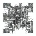 maze runner maze tattoo tattoo design idea