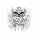 1997 en numeros romanos tattoo design idea