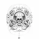1997 en numeros romanos tattoo design idea