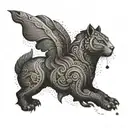 Tumi peruvian ritual tattoo design idea