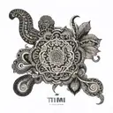 Tumi peruvian ritual tattoo design idea