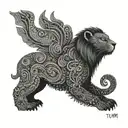 Tumi peruvian ritual tattoo design idea