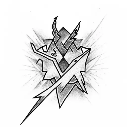 Lightning Bolt tattoo design idea