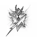 Lightning Bolt tattoo design idea