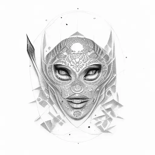 Maya on the hand tattoo design idea