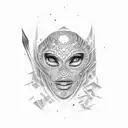 Maya on the hand tattoo design idea