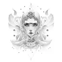 Maya on the hand tattoo design idea