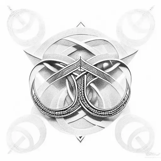 Infinity Symbol with Viking symbols for DLRTSJMDE tattoo design idea