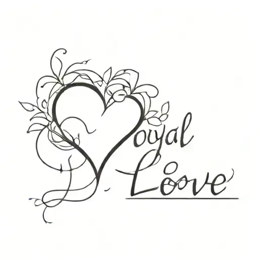 loyal love tattoo design idea