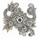 hesed in hebrew tattoo design idea