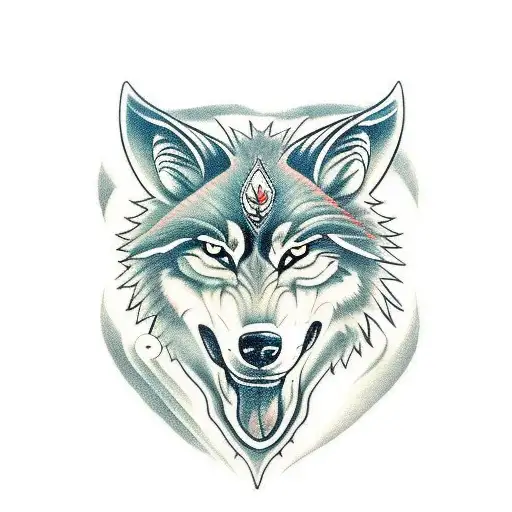  wolf berserker  tattoo design idea