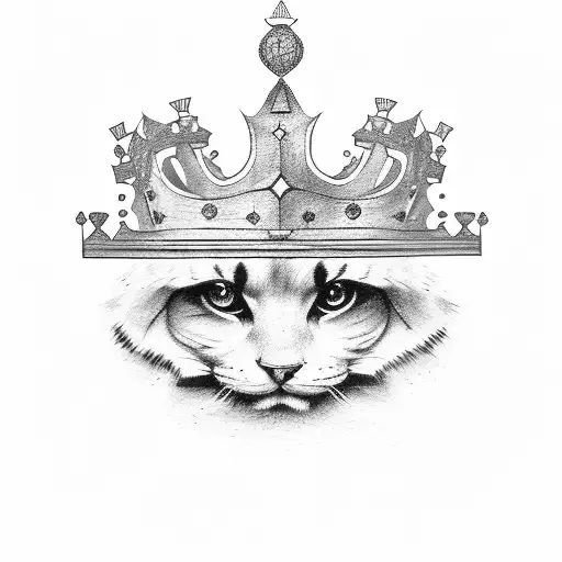 1996 date with crown tattoo design idea