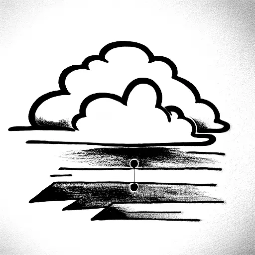 choose in hebrew, on the lower left fire, upper right cloud tattoo design idea