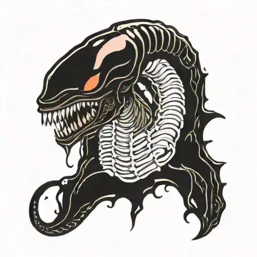 xenomorph Alien tattoo design idea