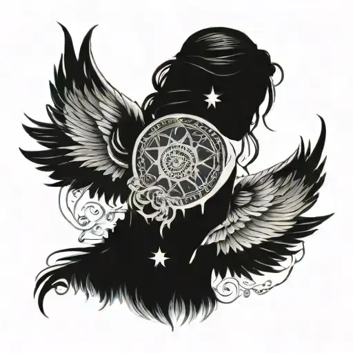 acotar and Fourth wing tattoo design idea