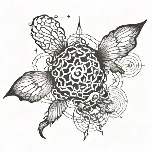 dopamine chase tattoo design idea