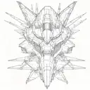 static f14 tomcat facing up  tattoo design idea