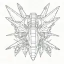 static f14 tomcat facing up  tattoo design idea