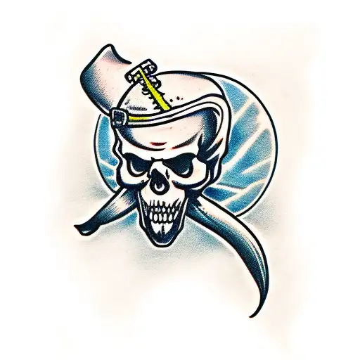 Misfits Fiend skull tattoo design idea