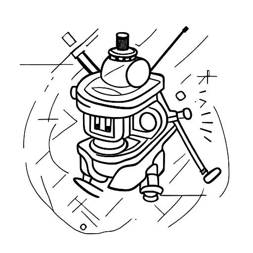 microscope tattoo design idea