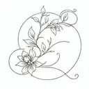 Contentment  tattoo design idea