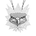 Eagle with snape tattoo design idea