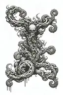 fear, nerves, uncertainty, desire, attempts, pain, falls, ups tattoo design idea