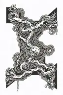 fear, nerves, uncertainty, desire, attempts, pain, falls, ups tattoo design idea