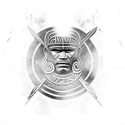 maori warrior  tattoo design idea