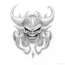 Demon Shadow tattoo design idea