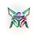 mandalorian  tattoo design idea