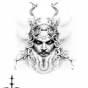 Dionysus tattoo design idea