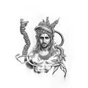 Apollo and Dionysus tattoo design idea