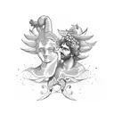 Apollo and Dionysus tattoo design idea
