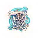 Dionysus tattoo design idea