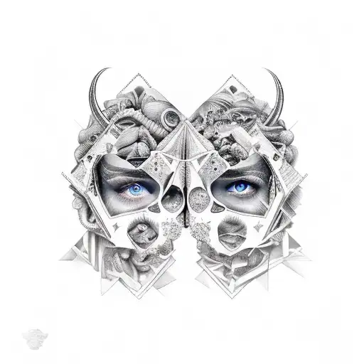 Gemini  tattoo design idea