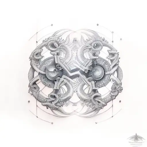 Gemini  tattoo design idea