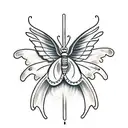 Luna moth  tattoo design idea