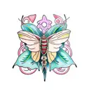 Luna moth  tattoo design idea