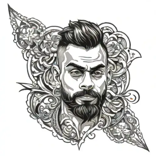 VIRAT KOHLI tattoo design idea