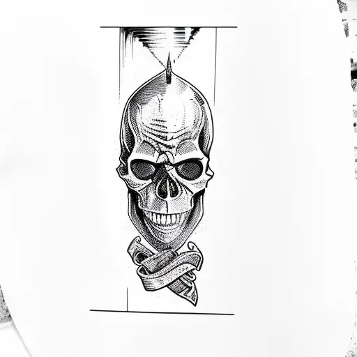 harry potter skull tattoo design idea