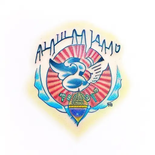 Alhamdulillah tattoo design idea